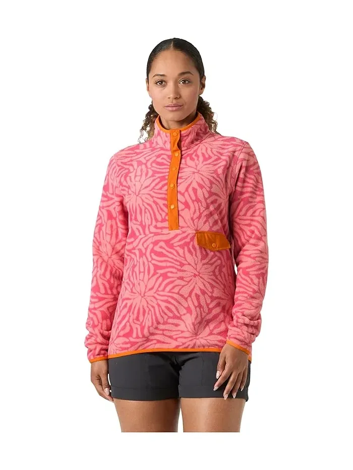 Флисовая кофта с принтом Polartec Helly Hansen, Coral Almond Aop — 1