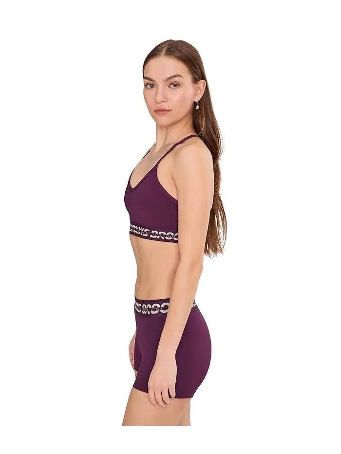 Спортивный бюстгальтер PR Elite Bra Brooks — изображение 3 из 5, фиолетовый