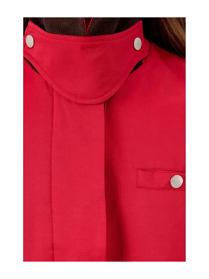 Пальто с защелками по бокам Long Barn Coat Avec Les Filles — 5