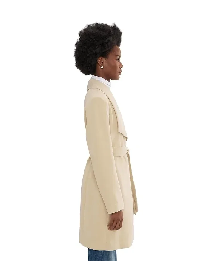 Пальто с поясом Crepe Belted Drape Front Lauren Ralph Lauren — 3