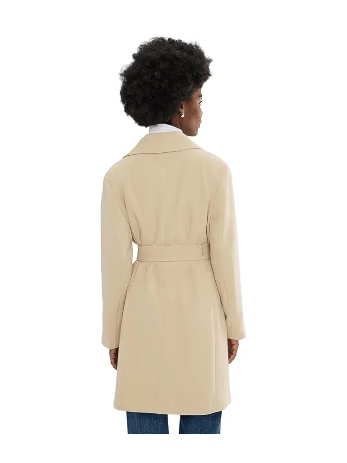 Пальто с поясом Crepe Belted Drape Front Lauren Ralph Lauren — 4