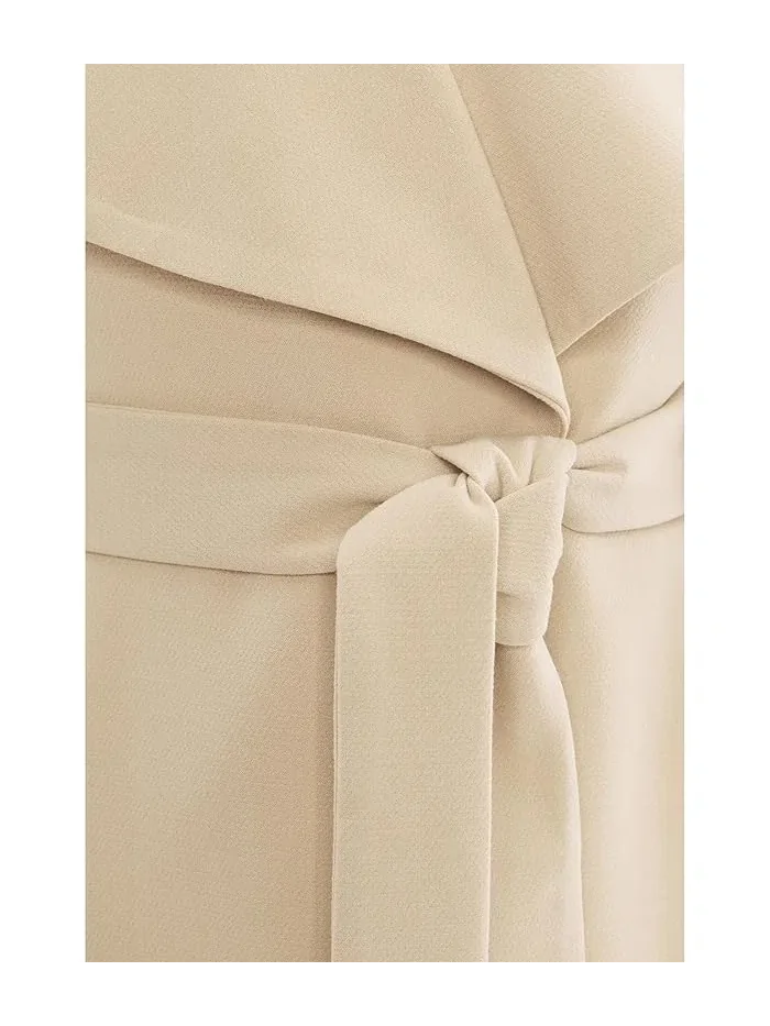 Пальто с поясом Crepe Belted Drape Front Lauren Ralph Lauren — 5