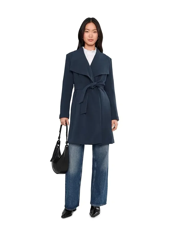 Пальто с поясом Crepe Belted Drape Front Lauren Ralph Lauren — 2