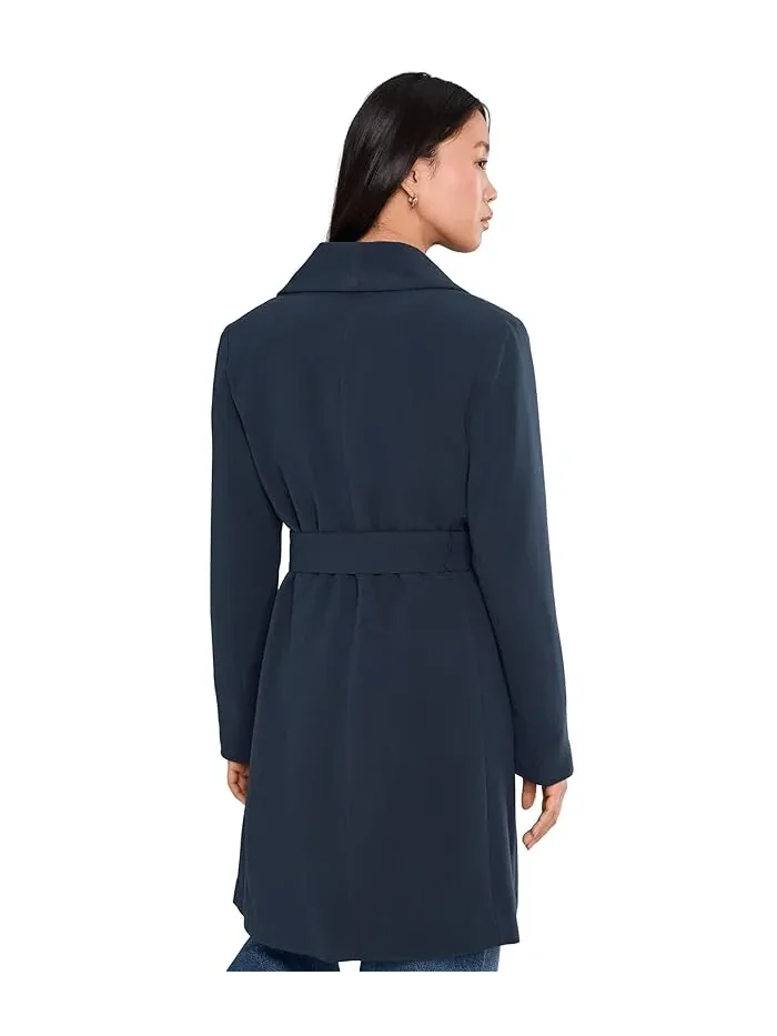 Пальто с поясом Crepe Belted Drape Front Lauren Ralph Lauren — 4
