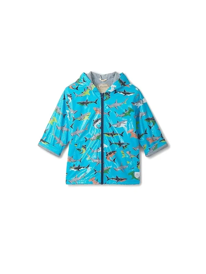 Дождевик с изменением цвета Shark Party Hatley Kids — синий