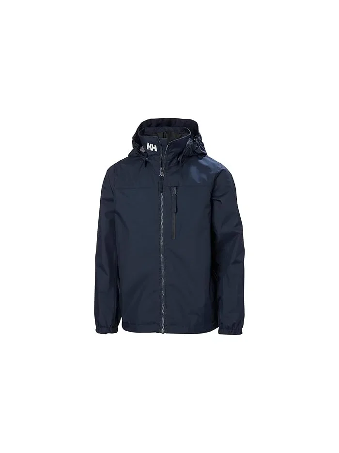 Куртка с капюшоном водонепроницаемая Crew Hooded Helly Hansen Kids — синий