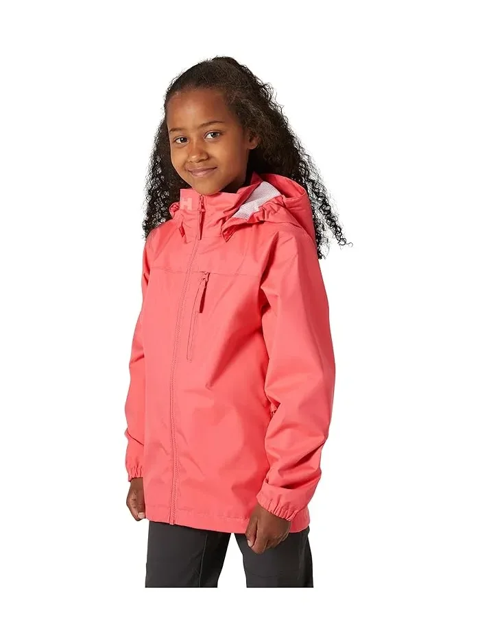 Куртка с капюшоном водонепроницаемая Crew Hooded Jacket Helly Hansen Kids — розовый