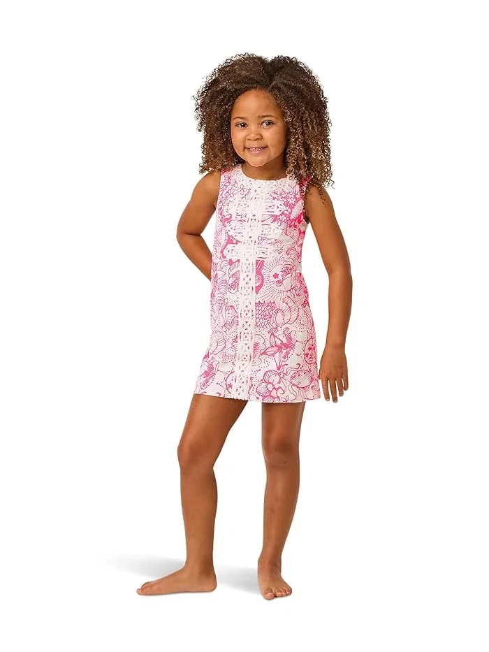 Платье цветочное Mini Wister Dress Lilly Pulitzer Kids — розовый