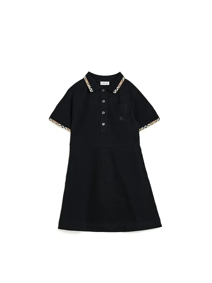 Платье-поло Romola Burberry Kids — черный