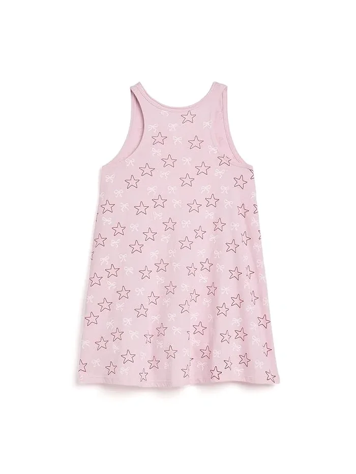 Платье с принтом звезд Cotton Jersey Tank Dress Chaser Kids — 2