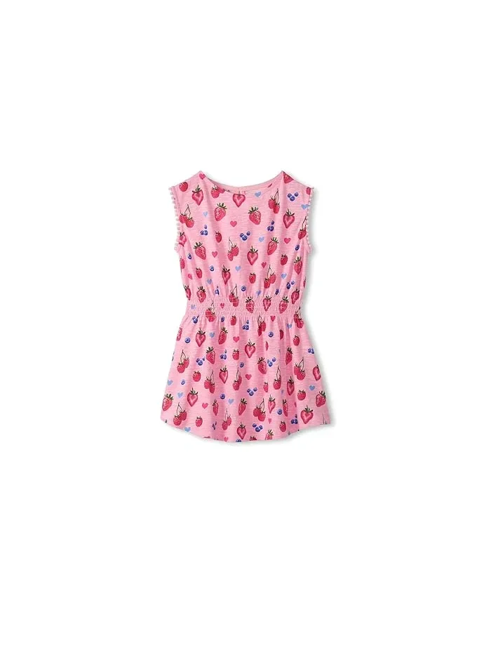 Платье с защипами на талии Summer Berries Hatley Kids — розовый
