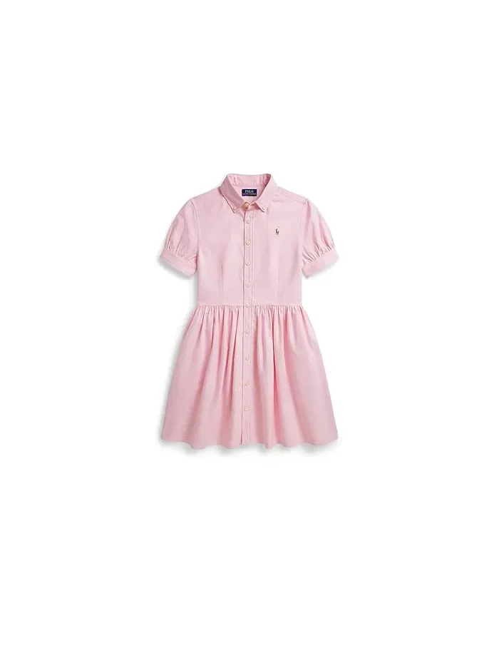 Платье-рубашка хлопковое Оксфорд Cotton Oxford Shirtdress Polo Ralph Lauren Kids — 1