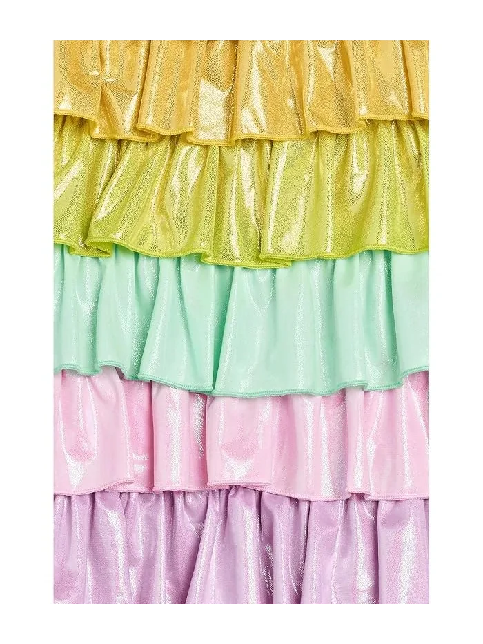 Платье с ярусами Rainbow Tiered Shimmer Dress Lola and The Boys — 3