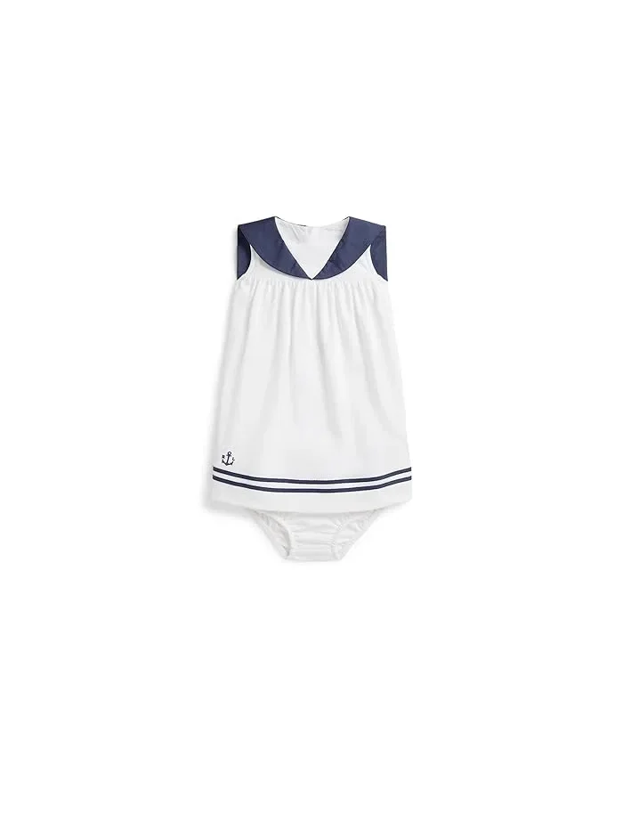 Платье с матросским воротником Cotton Interlock Sailor Polo Ralph Lauren Kids — 1