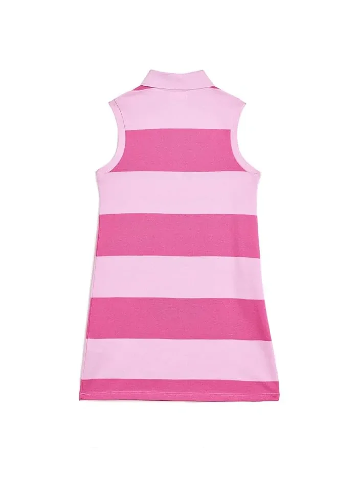 Платье без рукавов в полоску Pique Sleeveless Dress Lacoste Kids, Panorama — 2