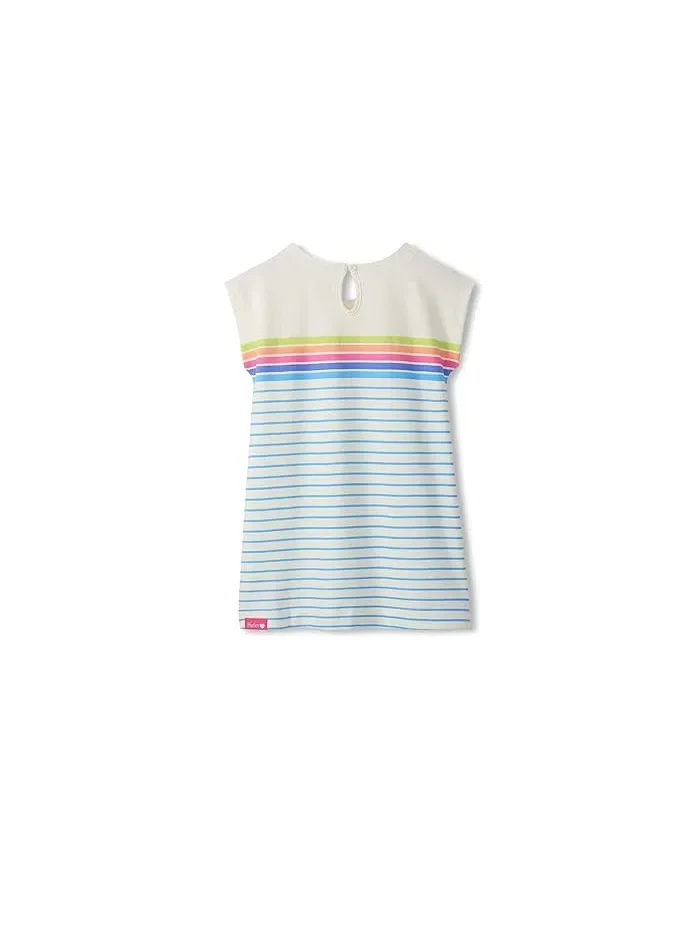 Платье свободное Rainbow Stripe Hatley Kids, Cami Lace — 2