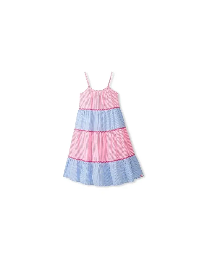 Платье миди на бретелях Mixed Seersucker Strappy Midi Hatley Kids — 2