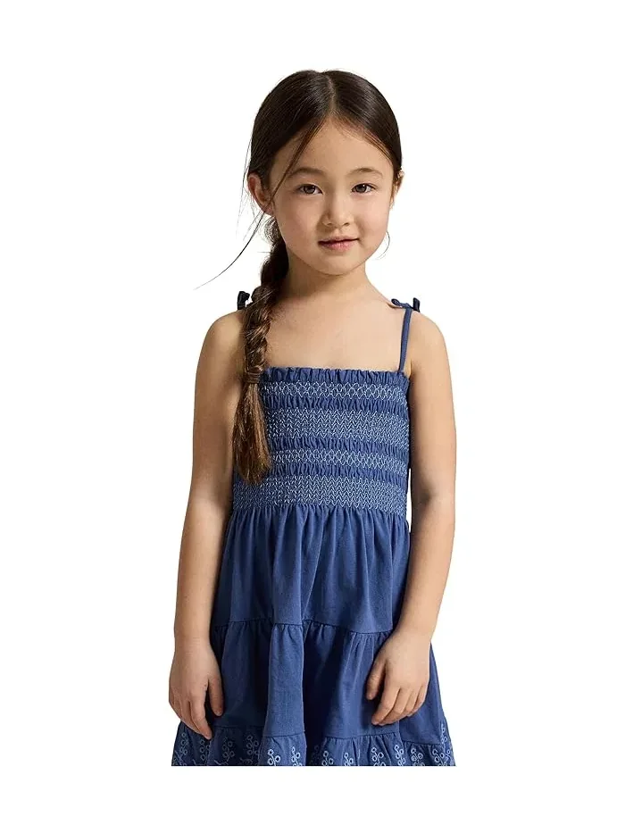 Платье Smocked Eyelet Polo Ralph Lauren Kids — 4