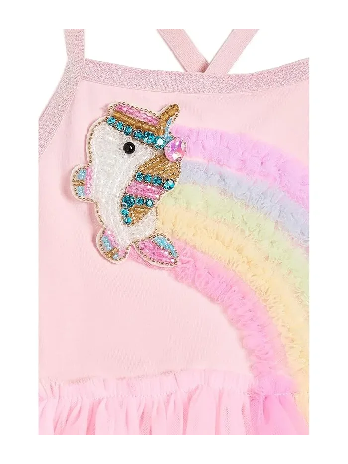 Платье из тюля с единорогом и радугой Unicorn Rainbow Tulle Dress Lola and The Boys — 3