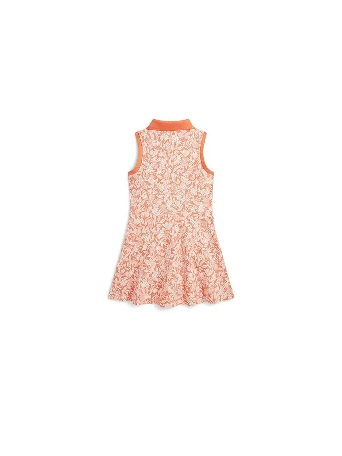Платье поло с запахом ананас Pineapple Faux-wrap Mesh Polo Dress Polo Ralph Lauren Kids — 2