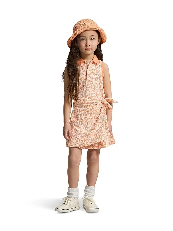 Платье поло с запахом ананас Pineapple Faux-wrap Mesh Polo Dress Polo Ralph Lauren Kids — 3