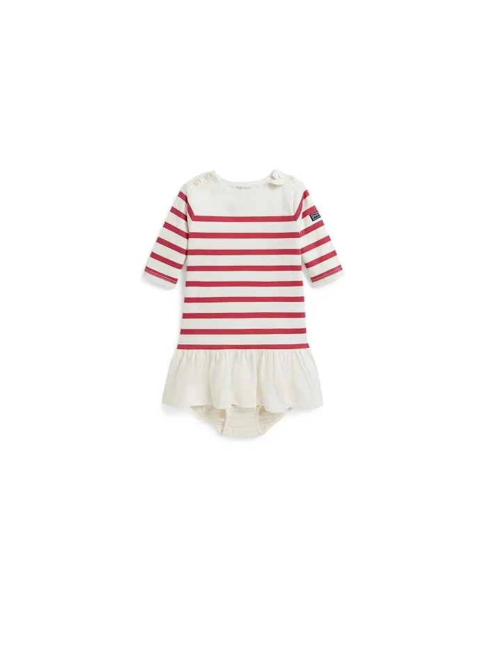 Платье с трусиками Polo Ralph Lauren Kids Striped Cotton Mariner — 1