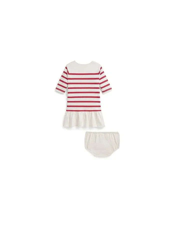Платье с трусиками Polo Ralph Lauren Kids Striped Cotton Mariner — 2