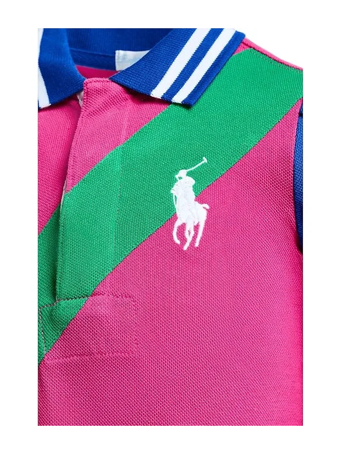 Платье Polo с сеткой и шортиками Big Pony Polo Ralph Lauren Kids — 4