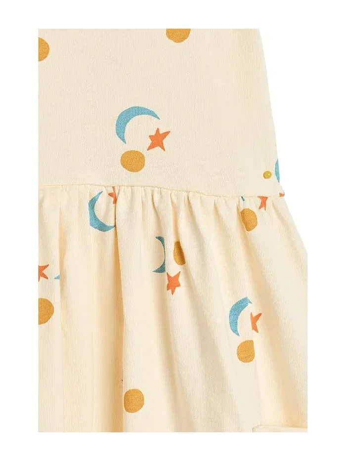 Платье с карманами и принтом Hanna Andersson Multi Sun Moon and Stars on Almond Oil — 3