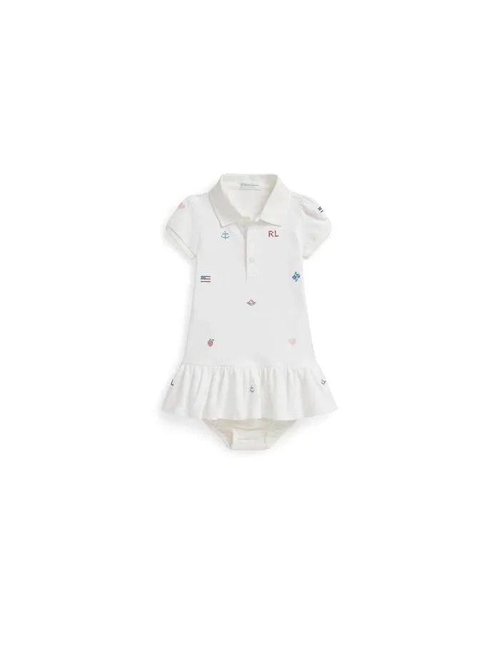 Платье с цветочной вышивкой Polo Ralph Lauren Kids — 1