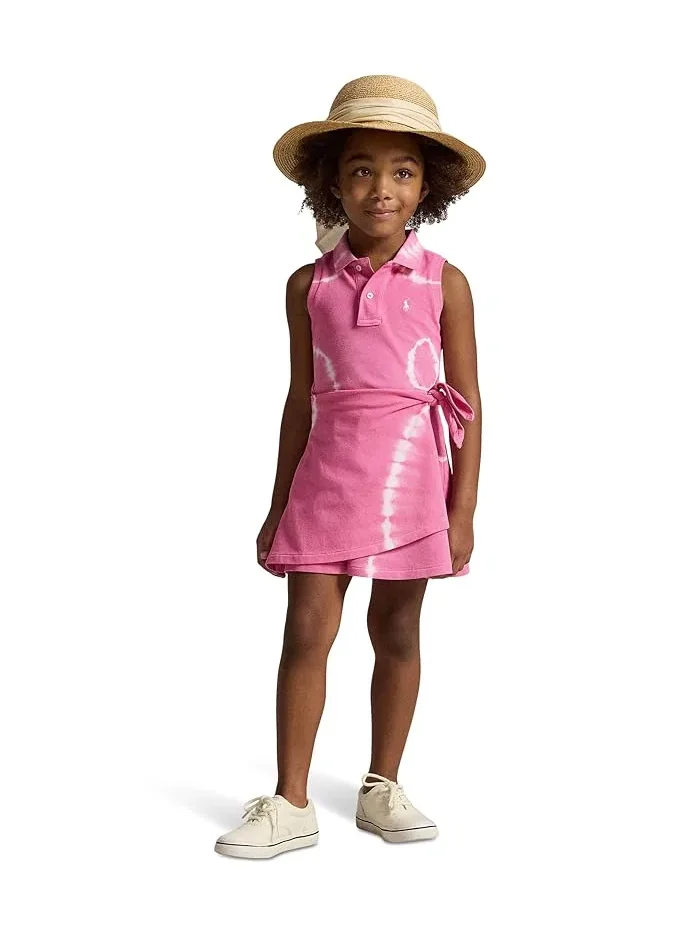 Платье поло с имитацией запаха тай-дай Polo Ralph Lauren Kids — 3
