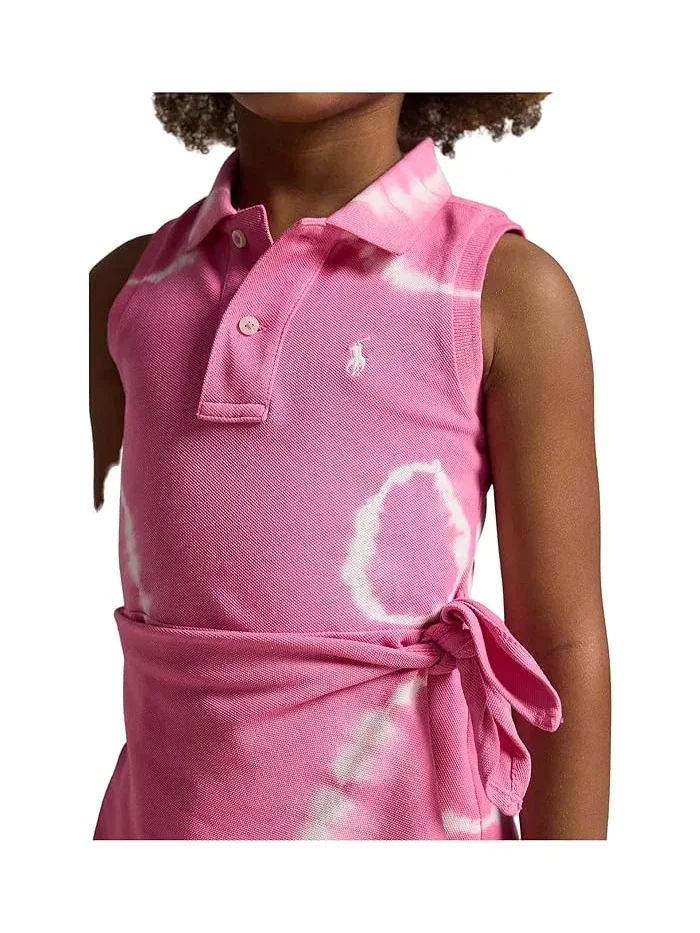 Платье поло с имитацией запаха тай-дай Polo Ralph Lauren Kids — 5