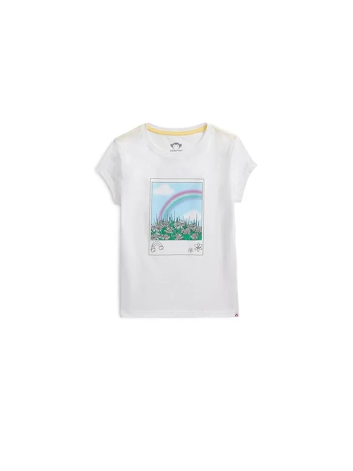 Футболка с принтом Circle Tee Appaman Kids — белый