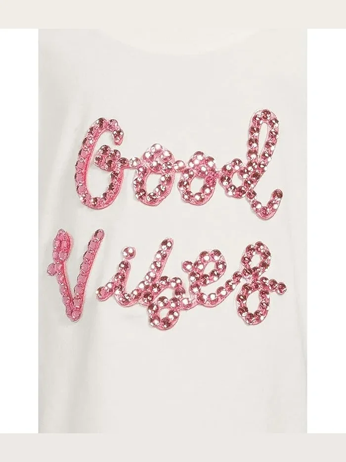 Футболка с кристаллами Good Vibes Lola and The Boys — 3