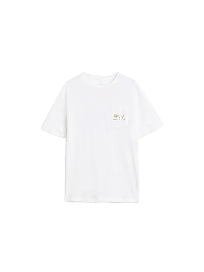 Футболка с принтом Banana Split Vineyard Vines Kids — белый