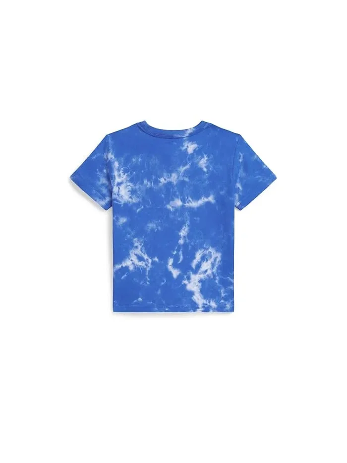 Футболка с принтом хлопок Logo Tie-Dye Cotton Tee Polo Ralph Lauren Kids — 2