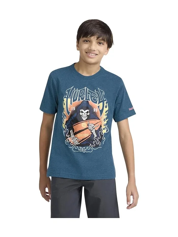 Футболка с графикой Surf Skelly Hurley Kids — синий