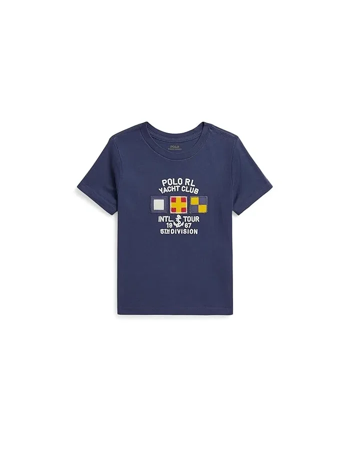Футболка с принтом хлопок Cotton Jersey Graphic Tee Polo Ralph Lauren Kids — 1