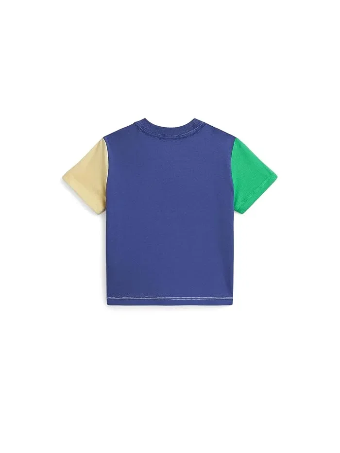 Футболка хлопковая Color-Blocked Cotton Jersey Tee Polo Ralph Lauren Kids — 2