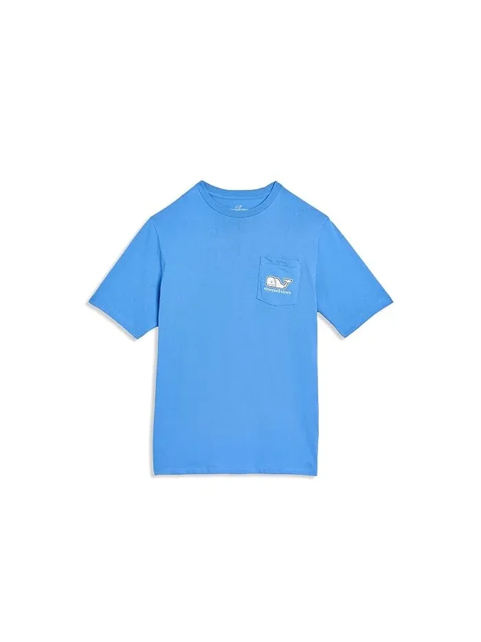 Футболка с принтом кита Baseball Whale Vineyard Vines Kids — голубой
