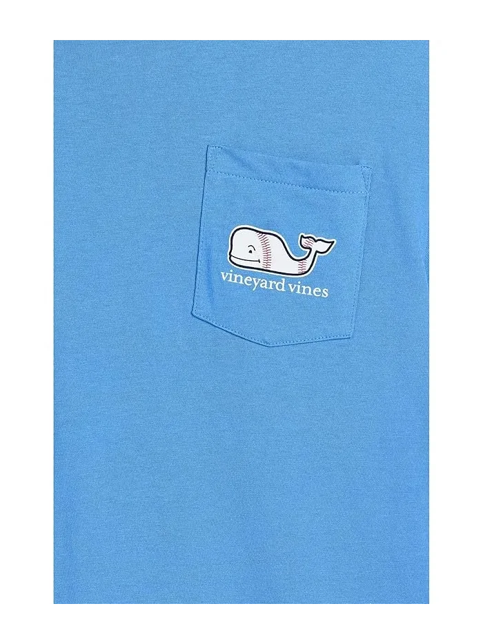 Футболка с принтом кита Baseball Whale Vineyard Vines Kids — 3
