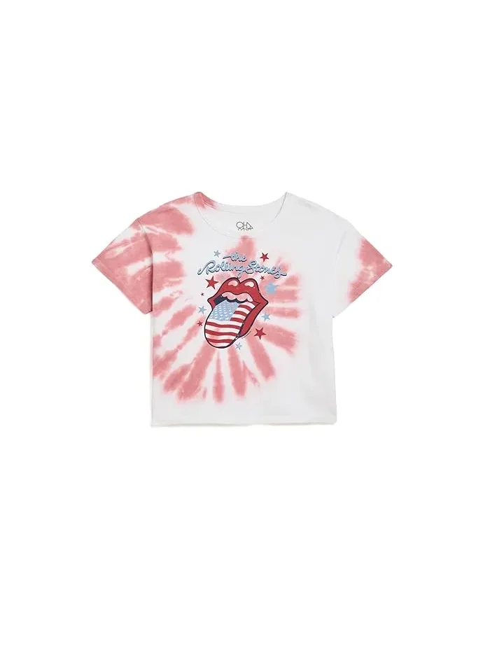 Футболка хлопковая Devin Chaser Kids, Americana Stones Tie-Dye — серый