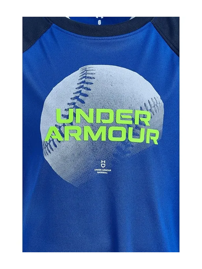 Футболка Baseball Tech Raglan с коротким рукавом Under Armour Kids — 3