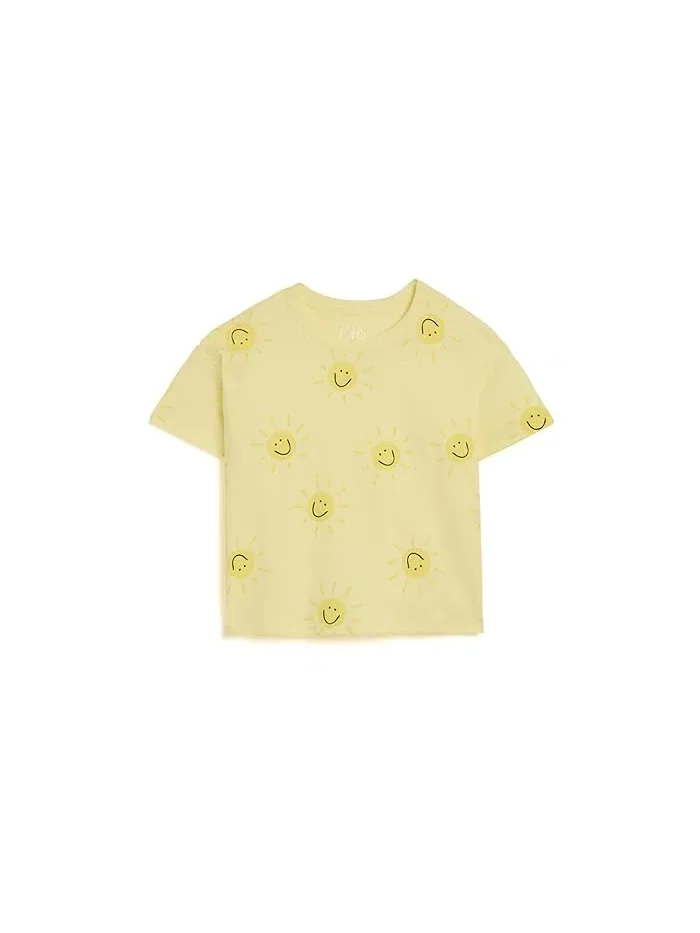 Футболка с принтом Cotton Jersey Devin Tee Chaser Kids — бежевый