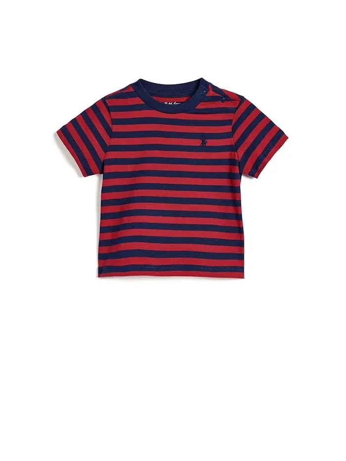 Футболка полосатая хлопок Striped Cotton Jersey Tee Polo Ralph Lauren Kids — 1