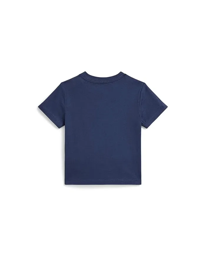 Футболка с принтом Cotton Jersey Infant Polo Ralph Lauren Kids — 2