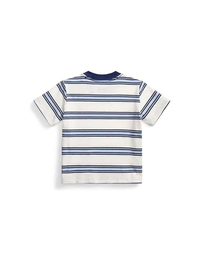 Футболка полосатая из хлопкового джерси модель Striped Cotton Jersey Tee Polo Ralph Lauren Kids — 2