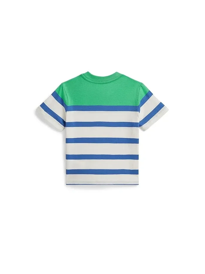 Футболка полосатая модель Striped Cotton Jersey Tee Polo Ralph Lauren Kids — 2