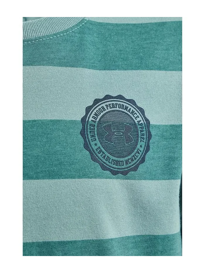 Футболка с полосками Printed Stripe Short Sleeve Under Armour Kids — 3