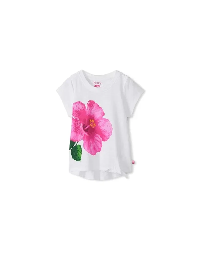 Футболка с завязками спереди Hibiscus Tie Front Tee Hatley Kids — 1
